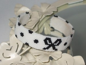 Polka Dot Bow Cuff